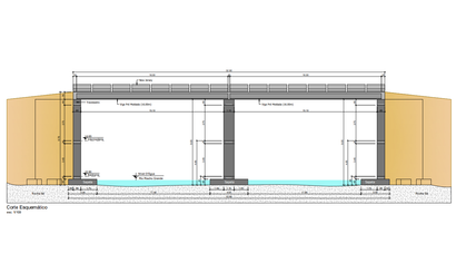 Projeto de ponte de concreto armado em Concórdia